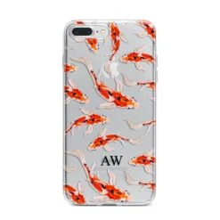 Custom Koi Fish IPhone Case -Wrap & Case Store Custom Koi Fish iPhone 7 Plus Bumper Case on Silver iPhone