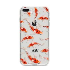 Custom Koi Fish IPhone Case -Wrap & Case Store Custom Koi Fish iPhone 8 Plus Bumper Case on Silver iPhone