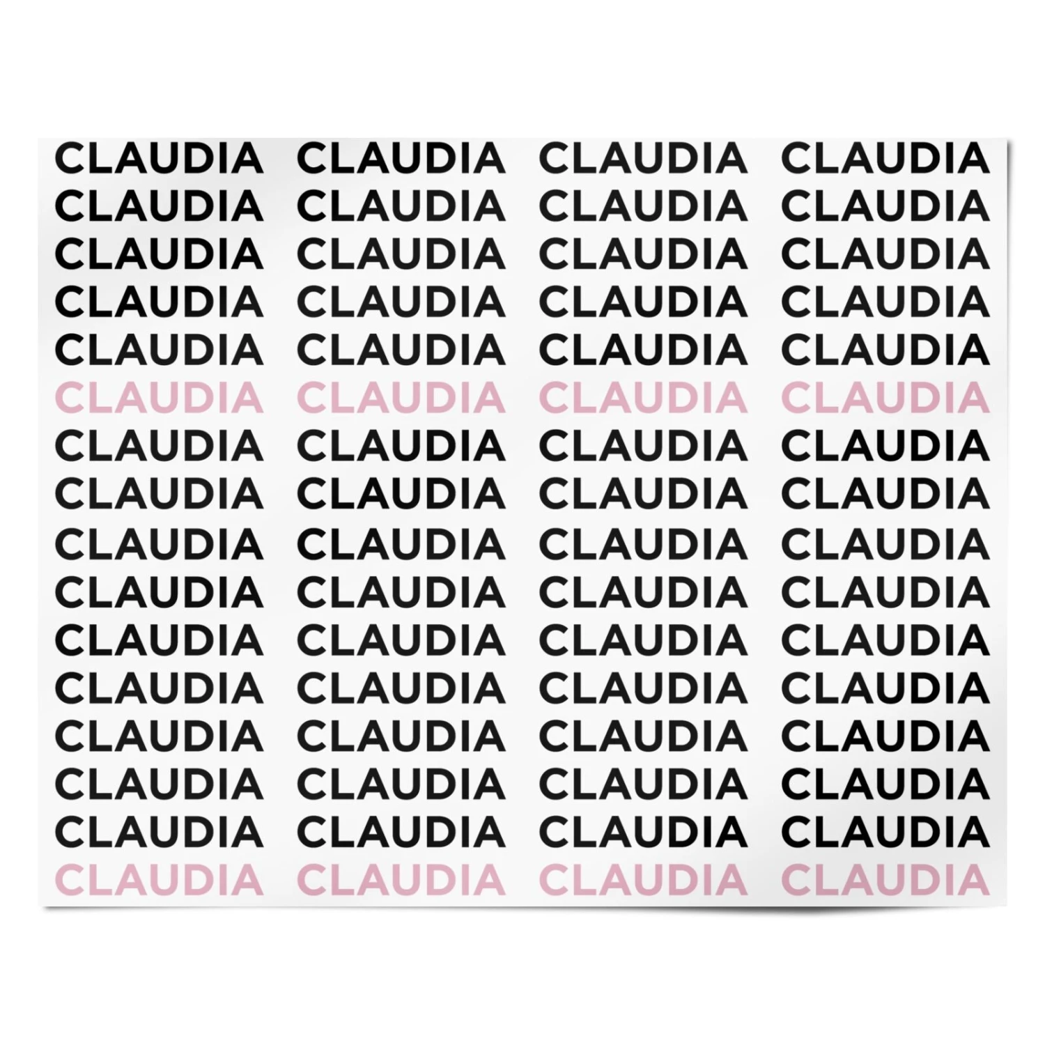 Custom Name Repeat Wrapping Paper - Image 4