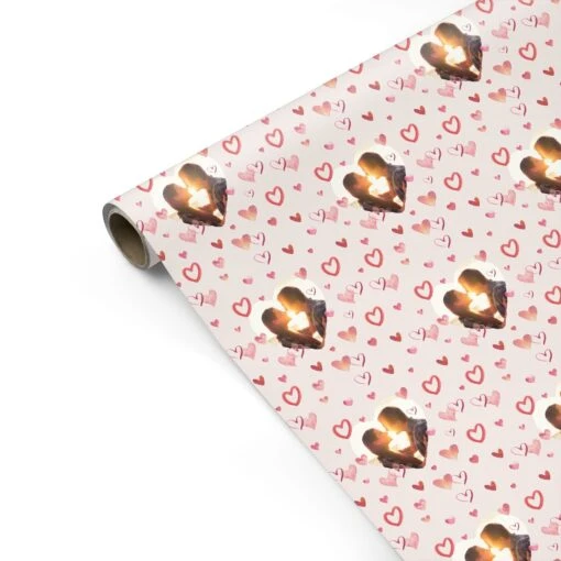 Custom Valentines Day Photo Wrapping Paper - Image 2