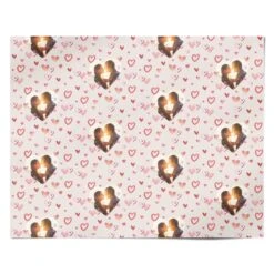 Custom Valentines Day Photo Wrapping Paper -Wrap & Case Store Custom Valentines Day Photo Personalised Wrapping Paper Alternative