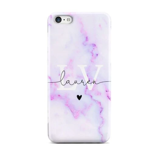 Customisable Name Initial Marble IPhone Case - Image 2
