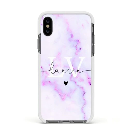 Customisable Name Initial Marble IPhone Case - Image 18