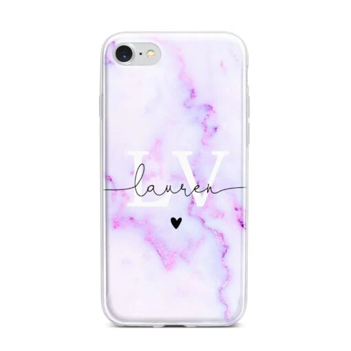 Customisable Name Initial Marble IPhone Case - Image 12
