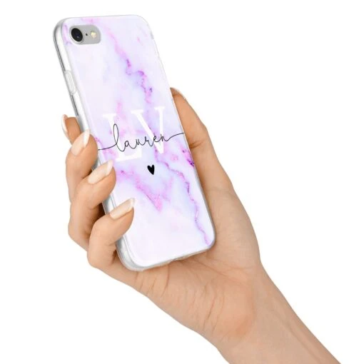 Customisable Name Initial Marble IPhone Case - Image 13