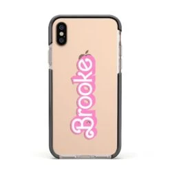 Dream Name IPhone Case -Wrap & Case Store Dream Name Apple iPhone Xs Impact Case Black Edge on Gold Phone