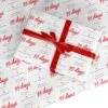 Engaged Couple Valentine Wrapping Paper -Wrap & Case Store Engaged Couple Valentine Custom Wrapping Paper