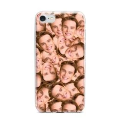 Face IPhone Case -Wrap & Case Store Face iPhone 7 Bumper Case on Silver iPhone