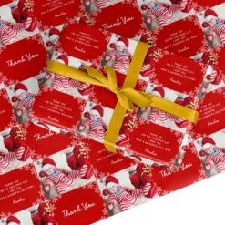 Festive Thank You Wrapping Paper