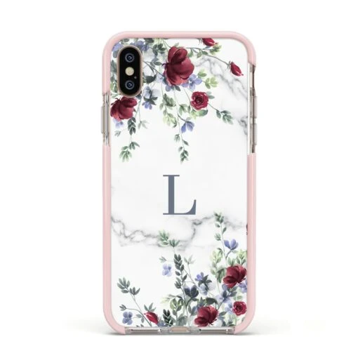 Floral Marble Monogram Personalised IPhone Case - Image 20