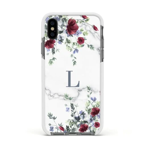 Floral Marble Monogram Personalised IPhone Case - Image 18
