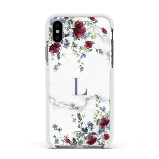 Floral Marble Monogram Personalised IPhone Case - Image 16