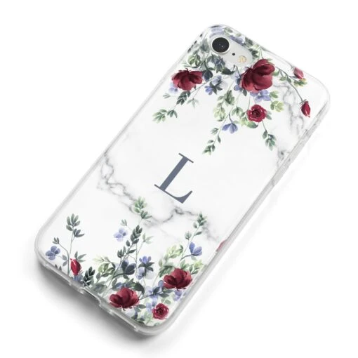Floral Marble Monogram Personalised IPhone Case - Image 9