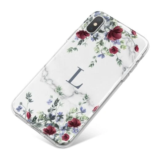 Floral Marble Monogram Personalised IPhone Case - Image 7