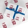 Football Shirt Custom Wrapping Paper