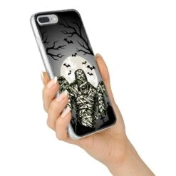 Halloween Mummy IPhone Case -Wrap & Case Store Halloween Mummy iPhone 7 Plus Bumper Case on Silver iPhone Alternative Image