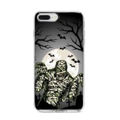 Halloween Mummy IPhone Case -Wrap & Case Store Halloween Mummy iPhone 8 Plus Bumper Case on Silver iPhone