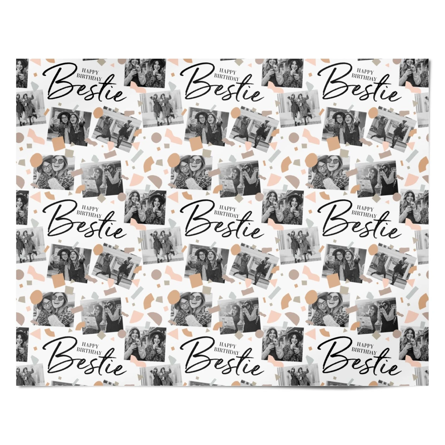 Happy Birthday Bestie Wrapping Paper - Image 4