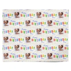 Happy Birthday Personalised Photo Upload Wrapping Paper -Wrap & Case Store Happy Birthday Personalised Photo Upload Personalised Wrapping Paper Alternative