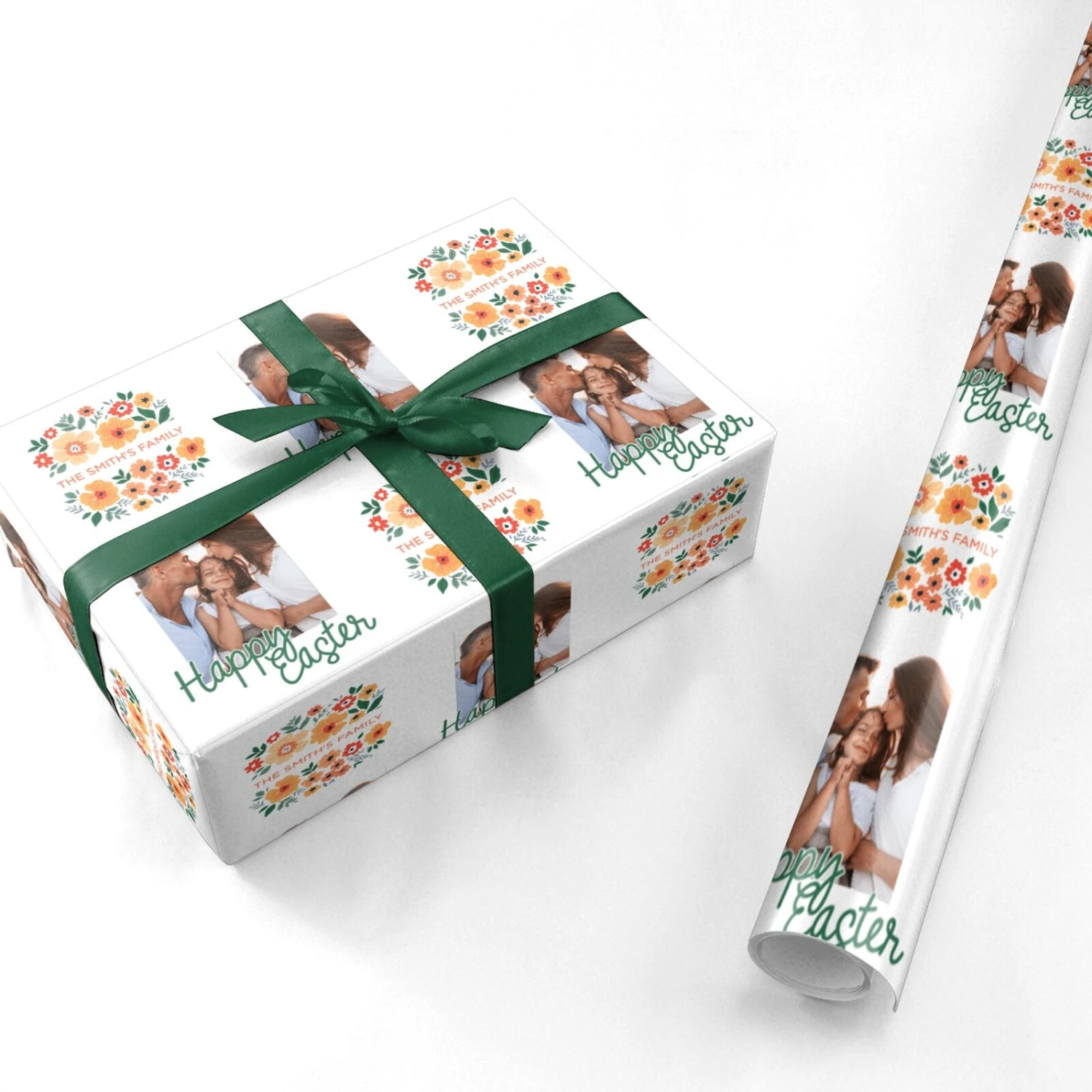Happy Easter Photo Wrapping Paper - Image 3