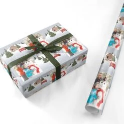 Happy New Year Custom Wrapping Paper -Wrap & Case Store Happy New Year Custom Personalised Wrapping Paper