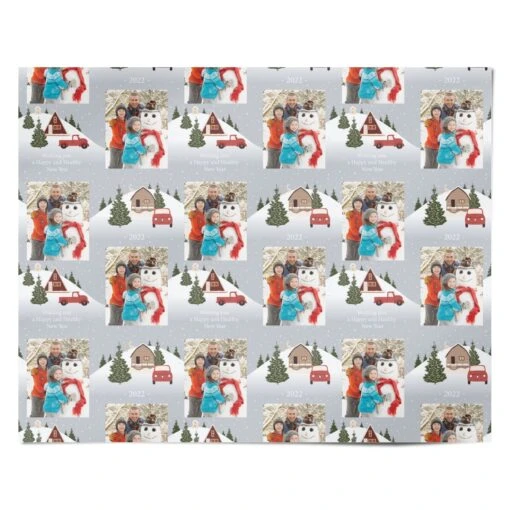 Happy New Year Custom Wrapping Paper - Image 4