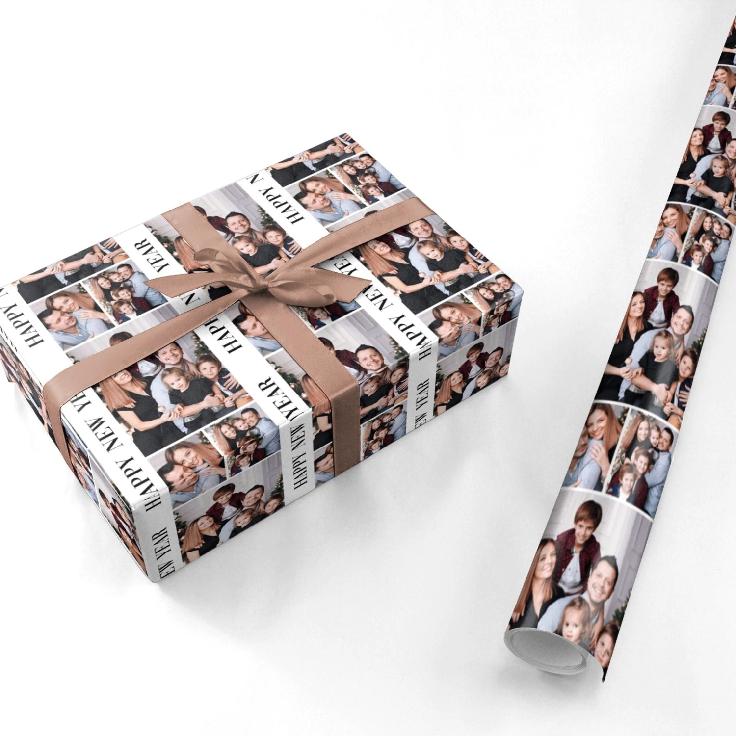 Happy New Year Photo Collage Wrapping Paper - Image 3