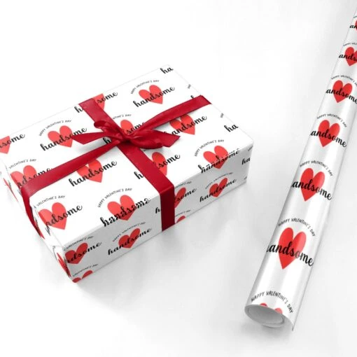 Happy Valentines Day Handsome Wrapping Paper - Image 3