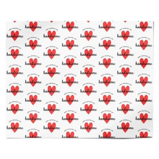 Happy Valentines Day Handsome Wrapping Paper - Image 4