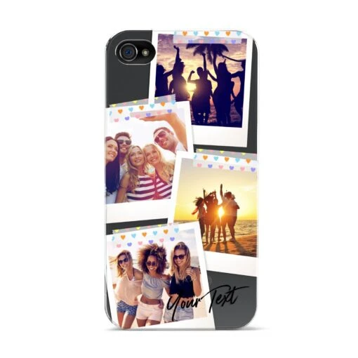 Heart Tape Photo With Text IPhone Case - Image 4