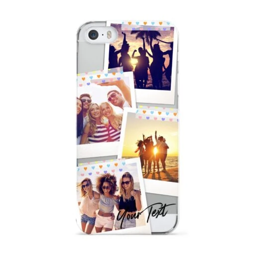 Heart Tape Photo With Text IPhone Case - Image 3