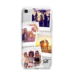 Heart Tape Photo With Text IPhone Case -Wrap & Case Store Heart Tape Photo with Text iPhone 7 Bumper Case on Silver iPhone