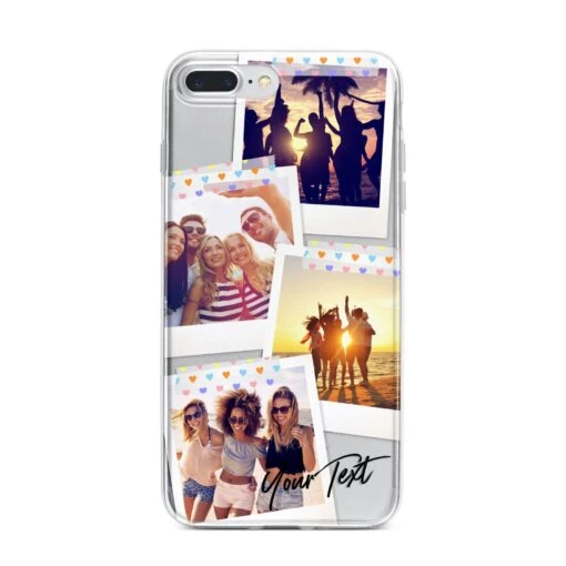 Heart Tape Photo With Text IPhone Case - Image 14