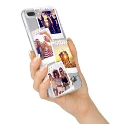 Heart Tape Photo With Text IPhone Case -Wrap & Case Store Heart Tape Photo with Text iPhone 7 Plus Bumper Case on Silver iPhone Alternative Image