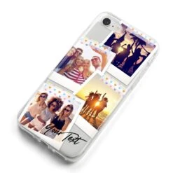 Heart Tape Photo With Text IPhone Case -Wrap & Case Store Heart Tape Photo with Text iPhone 8 Bumper Case on Silver iPhone Alternative Image