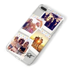 Heart Tape Photo With Text IPhone Case -Wrap & Case Store Heart Tape Photo with Text iPhone 8 Plus Bumper Case on Silver iPhone Alternative Image