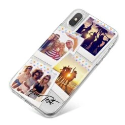 Heart Tape Photo With Text IPhone Case -Wrap & Case Store Heart Tape Photo with Text iPhone X Bumper Case on Silver iPhone
