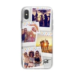 Heart Tape Photo With Text IPhone Case -Wrap & Case Store Heart Tape Photo with Text iPhone X Bumper Case on Silver iPhone Alternative Image 1