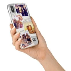 Heart Tape Photo With Text IPhone Case -Wrap & Case Store Heart Tape Photo with Text iPhone X Bumper Case on Silver iPhone Alternative Image 2