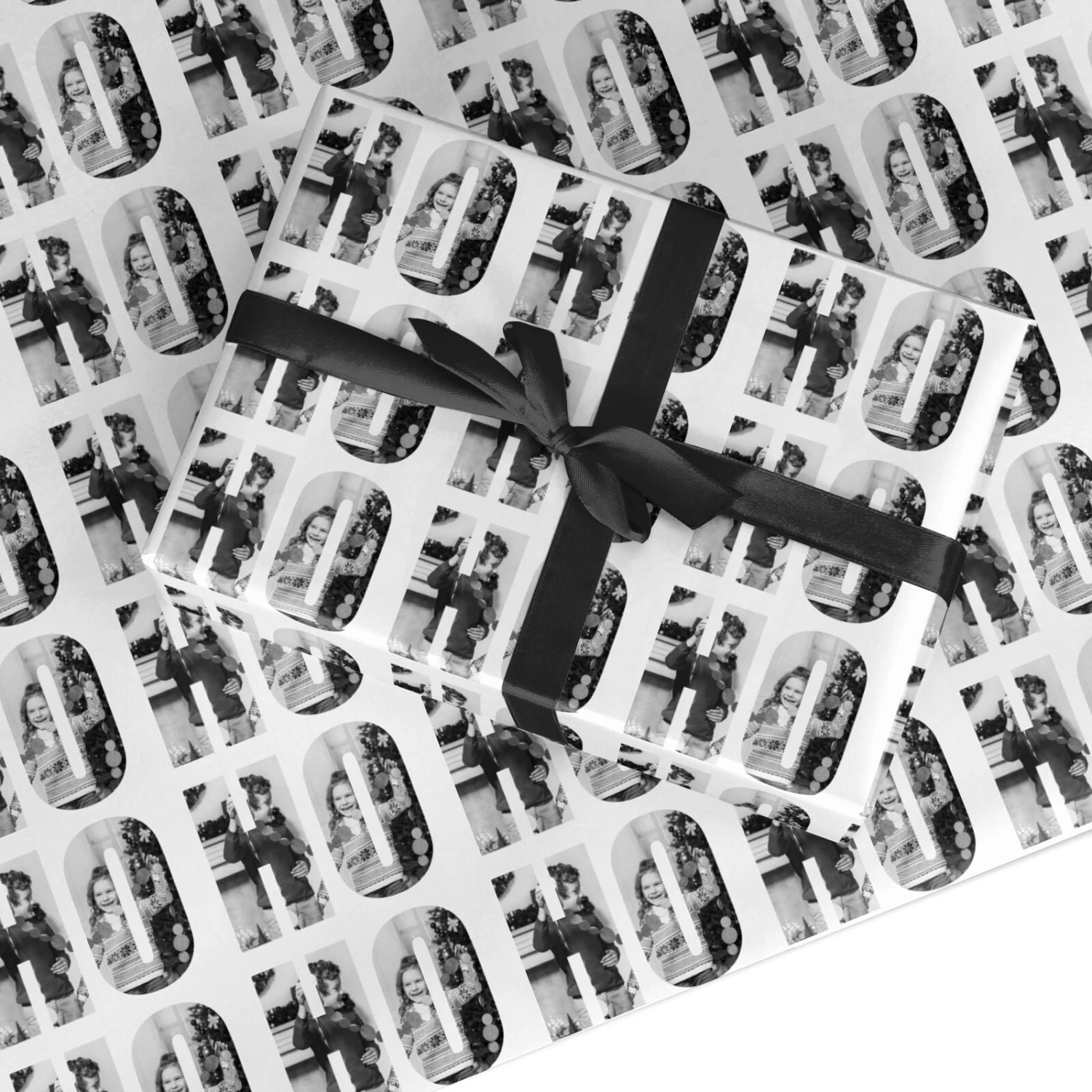 Ho Ho Ho Photo Upload Christmas Wrapping Paper