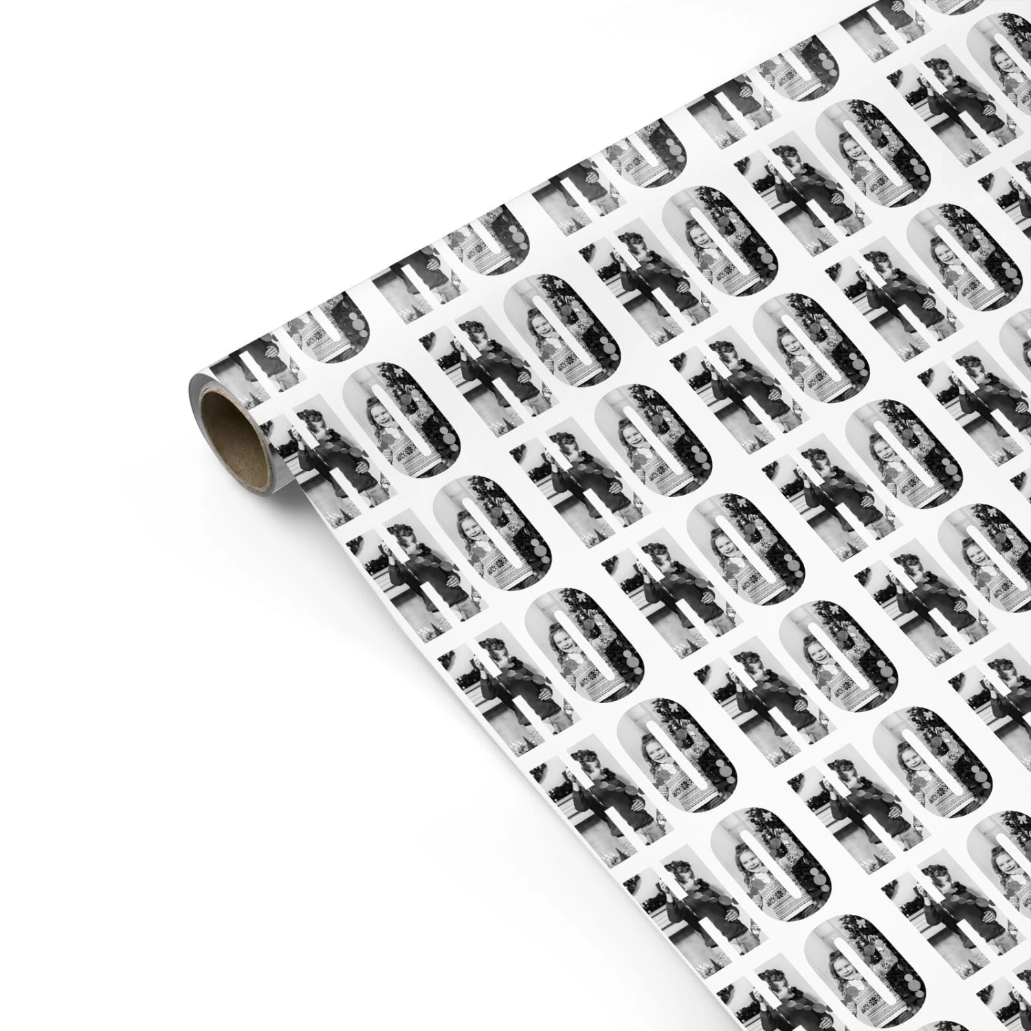 Ho Ho Ho Photo Upload Christmas Wrapping Paper - Image 2