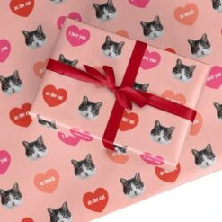 I Love You As Much As The Cat Wrapping Paper