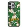 Ibiza IPhone Case -Wrap & Case Store Ibiza iPhone 14 Pro Max Black Impact Case on Silver phone