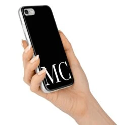 Initials Personalised 1 Apple IPhone Case -Wrap & Case Store Initials Personalised 1 iPhone 7 Bumper Case on Silver iPhone Alternative Image