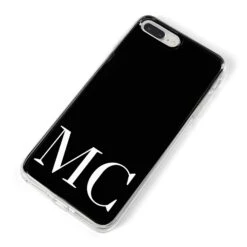 Initials Personalised 1 Apple IPhone Case -Wrap & Case Store Initials Personalised 1 iPhone 8 Plus Bumper Case on Silver iPhone Alternative Image