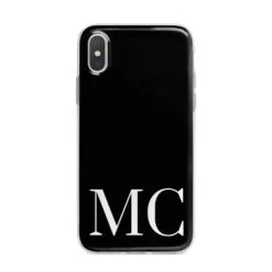 Initials Personalised 1 Apple IPhone Case -Wrap & Case Store Initials Personalised 1 iPhone X Bumper Case on Silver iPhone Alternative Image 1 da1237ed 0665 4992 910f ceeb196c62c1