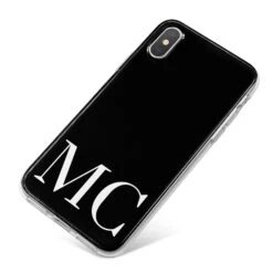 Initials Personalised 1 Apple IPhone Case -Wrap & Case Store Initials Personalised 1 iPhone X Bumper Case on Silver iPhone dc7266b1 e9c1 42c5 9f58 3f75b5a6bade