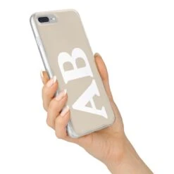 Initials IPhone Case -Wrap & Case Store Initials iPhone 7 Plus Bumper Case on Silver iPhone Alternative Image
