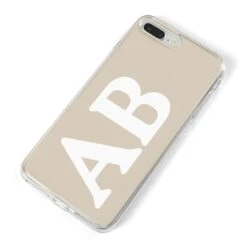 Initials IPhone Case -Wrap & Case Store Initials iPhone 8 Plus Bumper Case on Silver iPhone Alternative Image