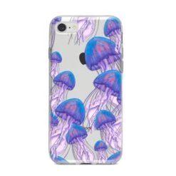 Jellyfish IPhone Case -Wrap & Case Store Jellyfish iPhone 8 Bumper Case on Silver iPhone